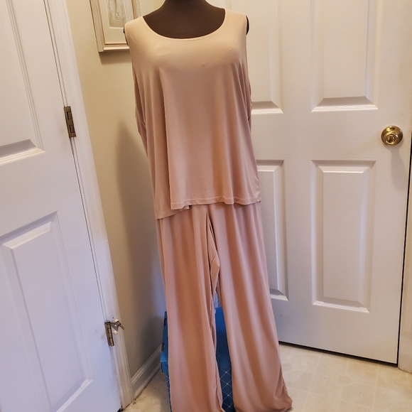 * Slinky Brand Plus Size 2 pc pant set, 1X - Picture 1 of 8